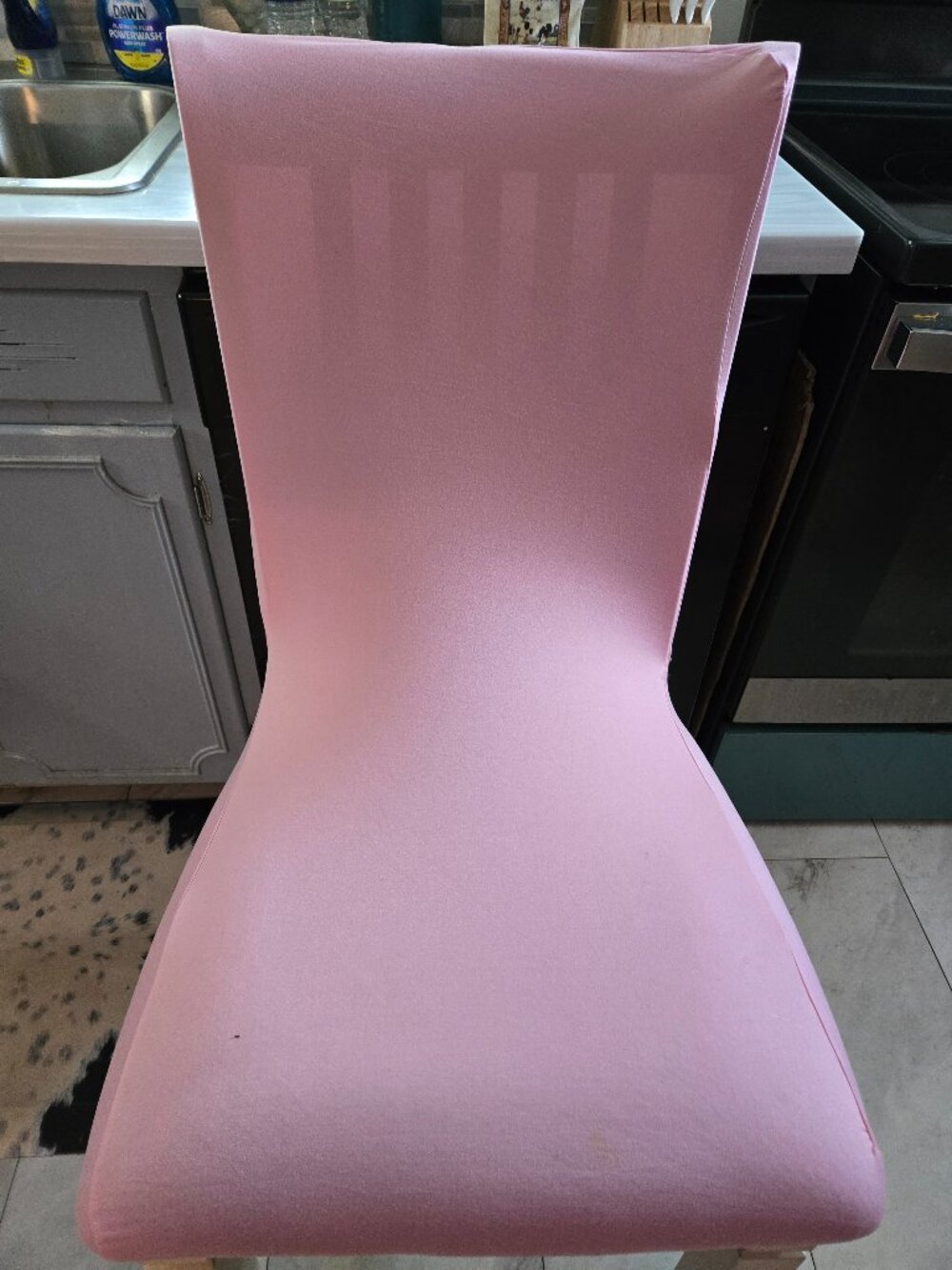 Solid Pink Chair Covers (6 piece set)